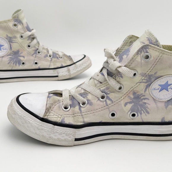 CONVERSE CONS Palm Tree Hi-Tops Junior sz-1 - Picture 1 of 5